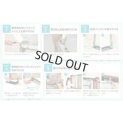 画像5: [在庫あり] ルームエアコン コロナ 別売り品 WMA-1 窓枠用アタッチメント 冷房専用シリーズ用 ☆