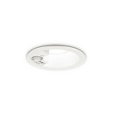 画像1: オーデリック OD261837R エクステリア ダウンライト LED 人感センサーモード切替型 埋込穴φ100 電球色 軒下取付専用 防雨型 オフホワイト