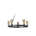 大光電機(DAIKO) DCH-42501YG シャンデリア 調光(調光器別売) キャンドル色 LED ランプ付 鉄錆色