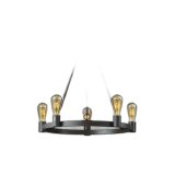 大光電機(DAIKO) DCH-42501YG シャンデリア 調光(調光器別売) キャンドル色 LED ランプ付 鉄錆色