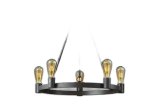 大光電機(DAIKO) DCH-42501YG シャンデリア 調光(調光器別売) キャンドル色 LED ランプ付 鉄錆色