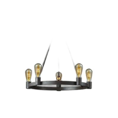 画像1: 大光電機(DAIKO) DCH-42501YG シャンデリア 調光(調光器別売) キャンドル色 LED ランプ付 鉄錆色