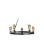 画像1: 大光電機(DAIKO) DCH-42501YG シャンデリア 調光(調光器別売) キャンドル色 LED ランプ付 鉄錆色 (1)