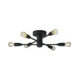 大光電機(DAIKO) DCH-42448YG シャンデリア 調光(調光器別売) キャンドル色 LED ランプ付 黒サテン