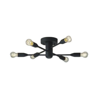 画像1: 大光電機(DAIKO) DCH-42448YG シャンデリア 調光(調光器別売) キャンドル色 LED ランプ付 黒サテン