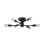 画像1: 大光電機(DAIKO) DCH-42448YG シャンデリア 調光(調光器別売) キャンドル色 LED ランプ付 黒サテン (1)