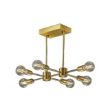 大光電機(DAIKO) DCH-42489YG シャンデリア 調光(調光器別売) キャンドル色 LED ランプ付 真鍮
