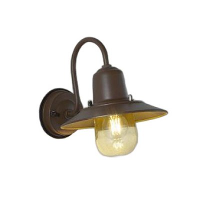画像1: 大光電機(DAIKO) DWP-42484YG アウトドアライト ポーチ灯 調光(調光器別売) キャンドル色 LED ランプ付 防雨形 ブラウン
