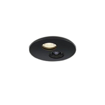 画像1: 大光電機(DAIKO) DOL-6262YB ダウンライト 埋込穴φ100 非調光 電球色 LED ランプ付 高気密SB形 人感センサー 連動ON/OFFタイプ 防雨形 ブラック