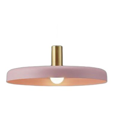画像1: 大光電機(DAIKO) DPN-42385Y ペンダント 非調光 電球色 LED ランプ付 フランジタイプ ライトピンク