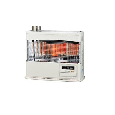 画像1: コロナ SV-7025PR(W) 寒冷地用大型ストーブ 煙突式輻射 別置タンク式(別売) ホワイト PRシリーズ 18畳用