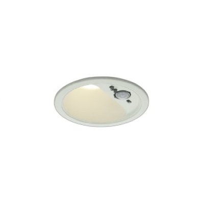 画像1: コイズミ照明 AD1275W35 ダウンライト φ100 非調光 温白色 高気密SB 人感センサ 高演色R+ 防雨型 パウダリーホワイト
