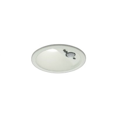 画像1: コイズミ照明 AD1276W50 ダウンライト φ100 非調光 昼白色 高気密SB 人感センサ 高演色R+ 防雨型 パウダリーホワイト