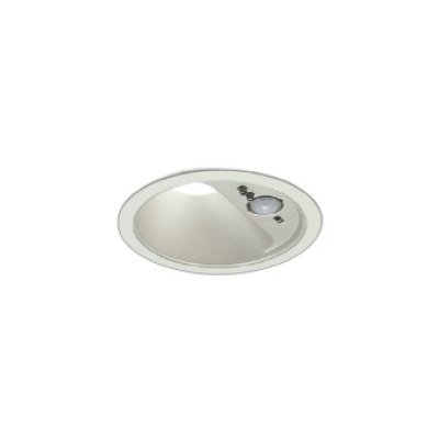 画像1: コイズミ照明 AD1277W50 ダウンライト φ100 非調光 昼白色 高気密SB 人感センサ 高演色R+ 防雨型 パウダリーホワイト