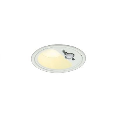 画像1: コイズミ照明 AD1284W27 ダウンライト φ100 非調光 電球色 高気密SB 人感センサ 高演色R+ 防雨型 ファインホワイト