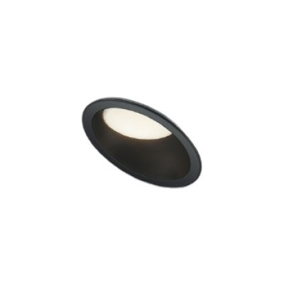 画像1: コイズミ照明 AD7353B35 ダウンライト φ100 調光(調光器別売) 温白色 パネル 高気密SB 傾斜 ウォールウォッシャー 高演色R+ 防雨・防湿型 ブラック