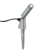 コイズミ照明 AU55811 エクステリア スパイクスポット 非調光 電球色 高演色R+ 防雨型 サテンシルバー