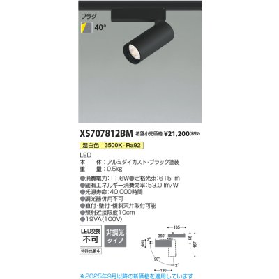 画像2: コイズミ照明 XS707812BM スポットライト 非調光 温白色 X-Pro プラグタイプ ブラック