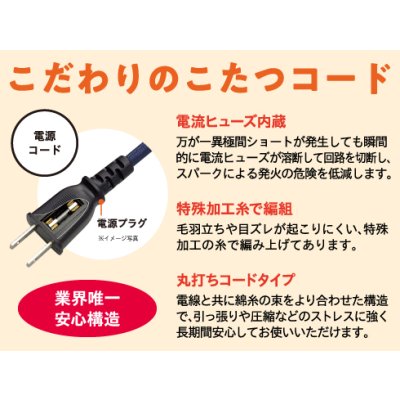 画像2: [在庫あり] メトロ電気工業 BC-KET22D(A) こたつコード 丸打ちコード 3ｍ 3ピン専用 手元電子コントローラー ☆