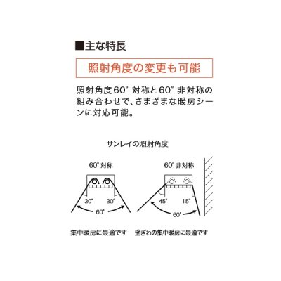 画像3: インターセントラル SR302-MS サンレイ 輻射式遠赤外線ヒーター メタルシーズタイプ 屋外・半屋外・屋内用 天吊タイプ 単相200V W985×H300 受注生産 §♪