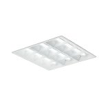 大光電機(DAIKO) LZB-92736XW ベースライト □600タイプ 調光(調光器別売) 本体のみ ユニット別売 ルーバータイプ ホワイト 受注生産品[§]