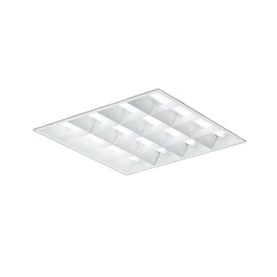 画像1: 大光電機(DAIKO) LZB-92740XW ベースライト □600タイプ 調光(調光器別売) 本体のみ ユニット別売 ルーバータイプ ホワイト 受注生産品[§]