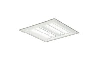 大光電機(DAIKO) LZB-92720XW ベースライト □450タイプ 調光(調光器別売) 本体のみ ユニット別売 下面開放 ホワイト