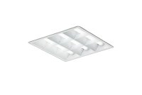 大光電機(DAIKO) LZB-92728XW ベースライト □450タイプ 調光(調光器別売) 本体のみ ユニット別売 ルーバータイプ ホワイト 受注生産品[§]