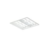 大光電機(DAIKO) LZB-92732XW ベースライト □450タイプ 調光(調光器別売) 本体のみ ユニット別売 ルーバータイプ ホワイト 受注生産品[§]