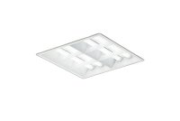 大光電機(DAIKO) LZB-92732XW ベースライト □450タイプ 調光(調光器別売) 本体のみ ユニット別売 ルーバータイプ ホワイト 受注生産品[§]