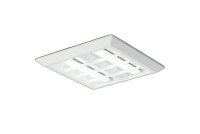 大光電機(DAIKO) LZB-92967XW ベースライト □450タイプ 非調光 本体のみ ユニット別売 ルーバータイプ ホワイト