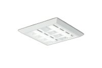 大光電機(DAIKO) LZB-92968XW ベースライト □450タイプ 調光(調光器別売) 本体のみ ユニット別売 ルーバータイプ ホワイト