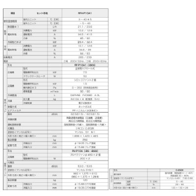 画像2: 三菱 RFH-P10A1 産業用除湿機 冷却機能付 床置形 三相200V 10馬力 セット形 ♪