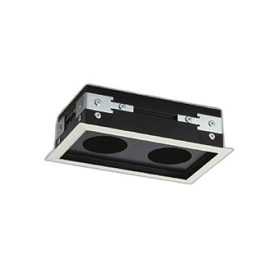 画像1: 大光電機(DAIKO) LZA-93036 部材 モジュールフレーム φ50ダウンライト 2灯用 ホワイト