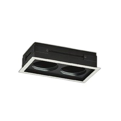 画像1: 大光電機(DAIKO) LZA-93038 部材 モジュールフレーム φ75ダウンライト 2灯用 ホワイト