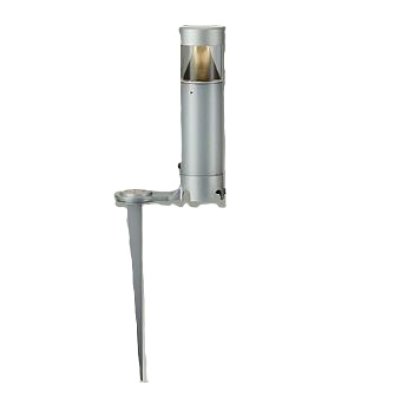 画像1: 大光電機(DAIKO) LZW-93579LS アウトドア ローポール 非調光 電球色 LED 下配光 防雨形 シルバー