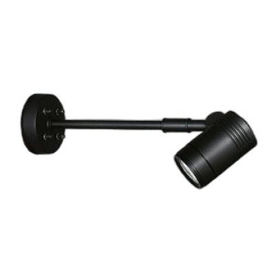 画像1: 大光電機(DAIKO) LZW-93869LBW アウトドア スポットライト 非調光 電源内蔵 電球色 LED アームタイプ 防雨形 ブラック