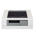 パナソニック KZ-F1W6CL IHクッキングヒーター 2口IH Fシリーズ 幅60cm 光るリングあり 低電気容量 ブラック(KZ-K22CL3の後継品)