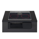 パナソニック KZ-J1H6AK IHクッキングヒーター 2口IH+ラジエント Jシリーズ 幅60cm 光るリングあり ブラック