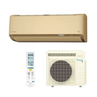 画像1: ダイキン S226ATRS-C エアコン 6畳 ルームエアコン RXシリーズ うるるとさらら 単相100V 20A 6畳程度 ベージュ (S225ATRS-C 後継品) ♪