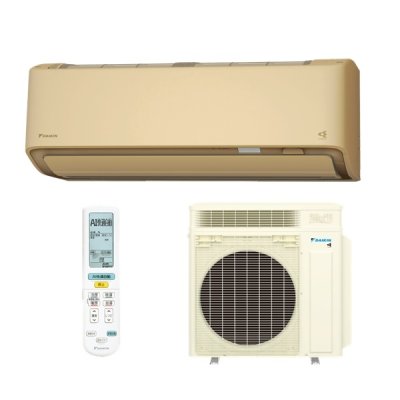 画像1: ダイキン S406ATRV-C エアコン 14畳 ルームエアコン RXシリーズ うるるとさらら 室外電源タイプ 単相200V 20A 14畳程度 ベージュ (S405ATRV-C 後継品) ♪