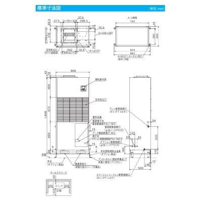 画像3: 日立 RK-NP4LV1 業務用・産業用除湿器 床置タイプ インバーター型 再熱専用機 4-5馬力 ♪