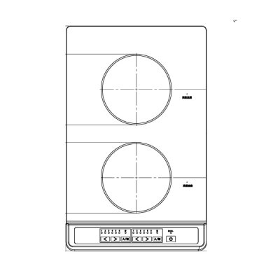 画像1: 三化工業 SIH-BH223BJL-W クッキングヒーター IHヒーター 上面操作タイプ 2口タイプ 縦型 ホワイト 単相200V ♪