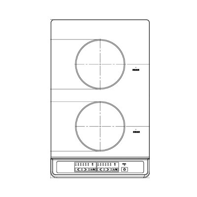 画像1: 三化工業 SIH-BH223BJL-B クッキングヒーター IHヒーター 上面操作タイプ 2口タイプ 縦型 ブラック 単相200V ♪