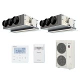 パナソニック 『PA-P160F7GDBC＋分岐管』 業務用エアコン 天井ビルトインカセット形 XEPHY Premium エコナビ 同時ツイン P160形 6.0馬力 三相200V ♪