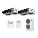 パナソニック 『PA-P224F7GDBC＋分岐管』 業務用エアコン 天井ビルトインカセット形 XEPHY Premium エコナビ 同時ツイン P224形 8.0馬力 三相200V ♪