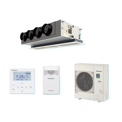 画像1: パナソニック PA-P140F7HBC 業務用エアコン 天井ビルトインカセット形 XEPHY Eco エコナビ シングル P140形 5.0馬力 三相200V ♪