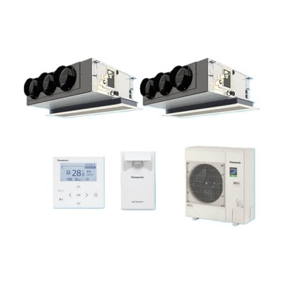 画像1: パナソニック 『PA-P140F7HDBC＋分岐管』 業務用エアコン 天井ビルトインカセット形 XEPHY Eco エコナビ 同時ツイン P140形 5.0馬力 三相200V ♪