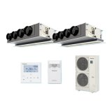 パナソニック 『PA-P224F7HDBC＋分岐管』 業務用エアコン 天井ビルトインカセット形 XEPHY Eco エコナビ 同時ツイン P224形 8.0馬力 三相200V ♪