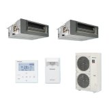 パナソニック 『PA-P112FE7GDBCL＋分岐管』 業務用エアコン ビルトインオールダクト形 XEPHY Premium エコナビ 同時ツイン P112形 4.0馬力 三相200V ♪